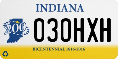 IN license plate 030HXH