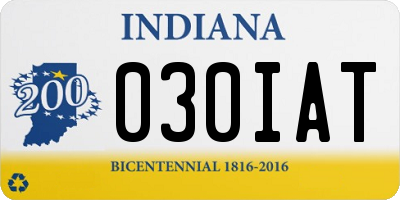 IN license plate 030IAT