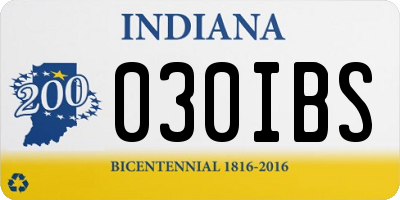 IN license plate 030IBS