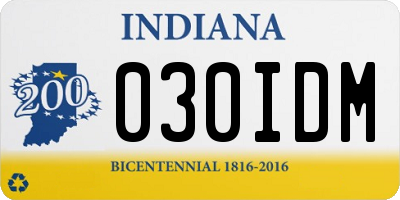 IN license plate 030IDM