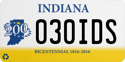 IN license plate 030IDS