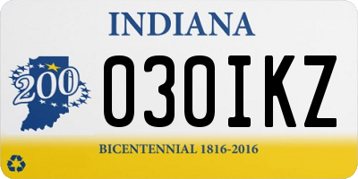 IN license plate 030IKZ