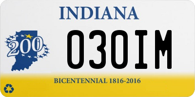 IN license plate 030IM