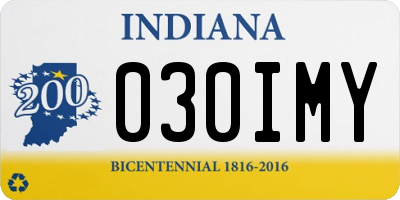 IN license plate 030IMY