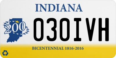 IN license plate 030IVH