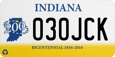 IN license plate 030JCK