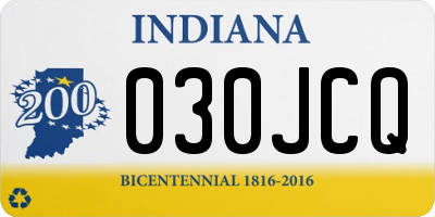 IN license plate 030JCQ