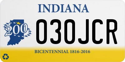 IN license plate 030JCR