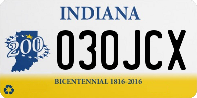IN license plate 030JCX