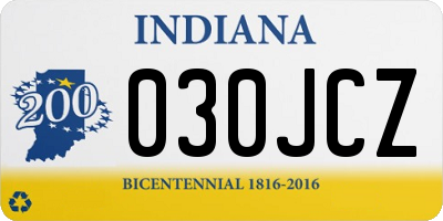 IN license plate 030JCZ