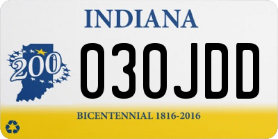 IN license plate 030JDD
