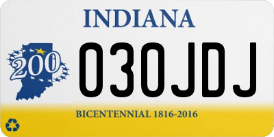 IN license plate 030JDJ
