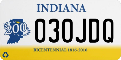IN license plate 030JDQ