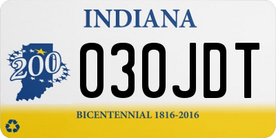 IN license plate 030JDT