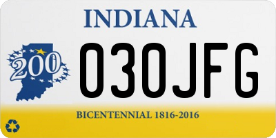 IN license plate 030JFG