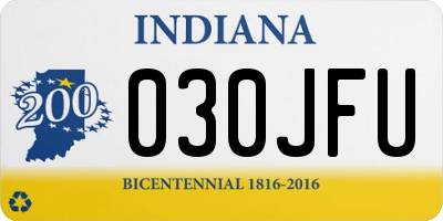 IN license plate 030JFU