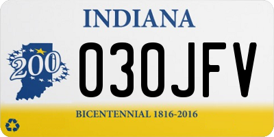 IN license plate 030JFV