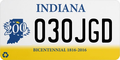 IN license plate 030JGD