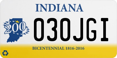 IN license plate 030JGI