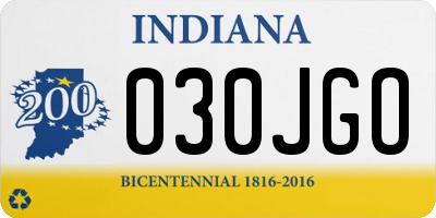 IN license plate 030JGO