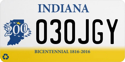 IN license plate 030JGY