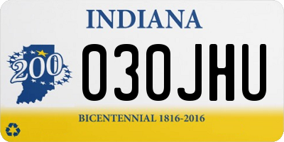 IN license plate 030JHU