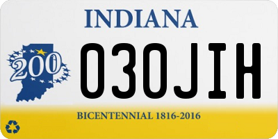 IN license plate 030JIH