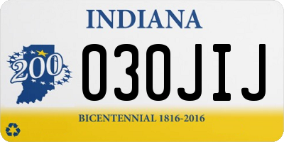 IN license plate 030JIJ