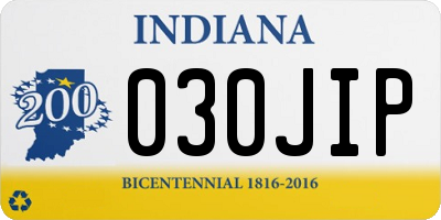 IN license plate 030JIP