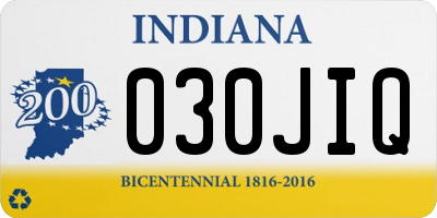 IN license plate 030JIQ