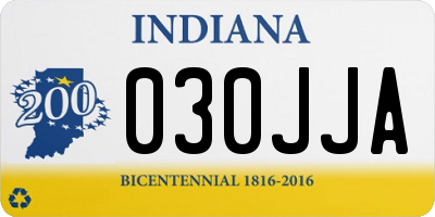 IN license plate 030JJA