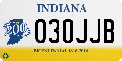 IN license plate 030JJB