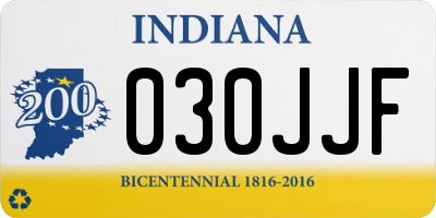 IN license plate 030JJF