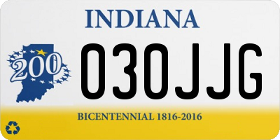 IN license plate 030JJG