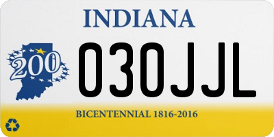 IN license plate 030JJL