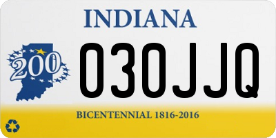 IN license plate 030JJQ