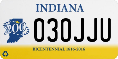 IN license plate 030JJU