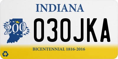 IN license plate 030JKA