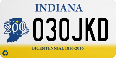 IN license plate 030JKD