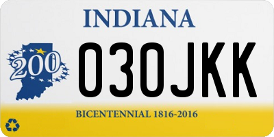 IN license plate 030JKK