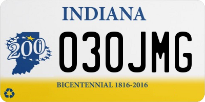 IN license plate 030JMG