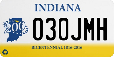 IN license plate 030JMH