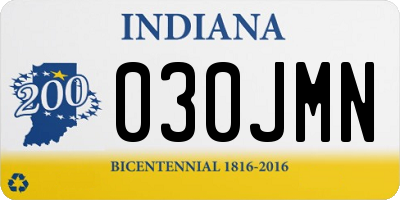 IN license plate 030JMN