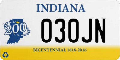 IN license plate 030JN