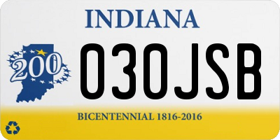IN license plate 030JSB