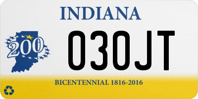 IN license plate 030JT