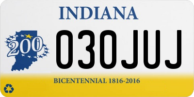 IN license plate 030JUJ