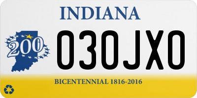 IN license plate 030JXO