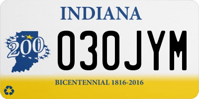 IN license plate 030JYM
