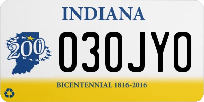 IN license plate 030JYO